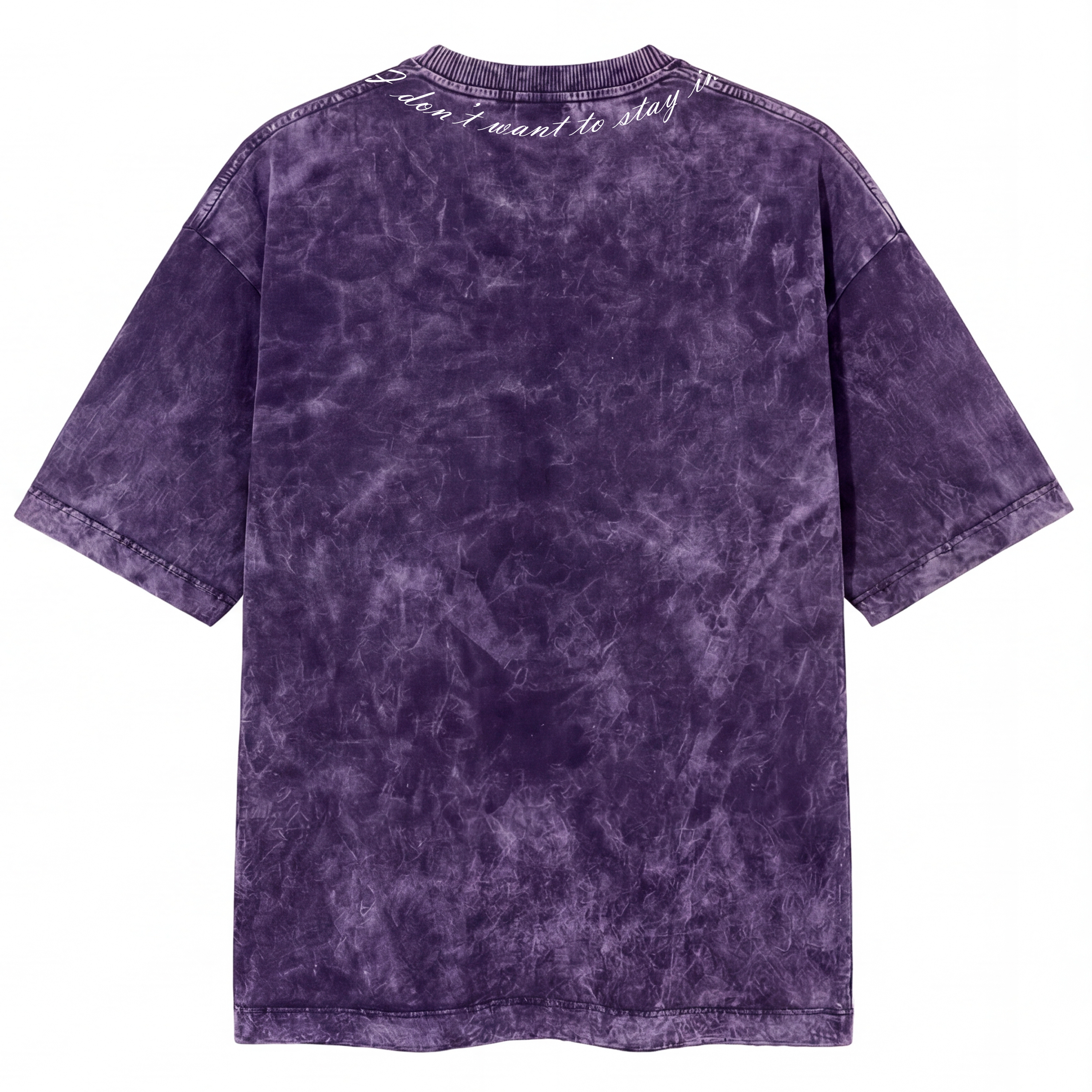 CAMISETA ACIDWASH PURPURA "Paradise"