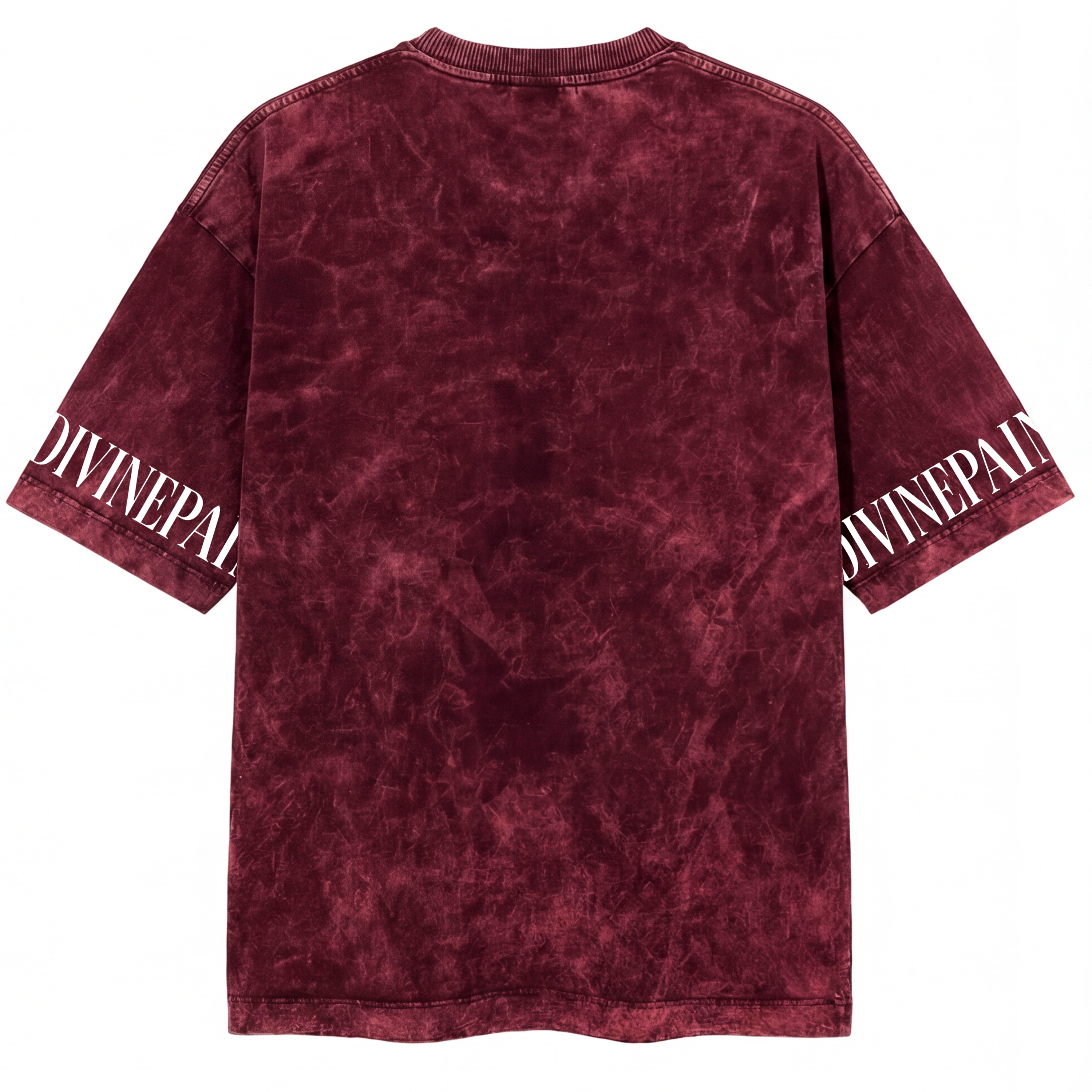 CAMISETA ACIDWASH ROJO "Divine Kiss"