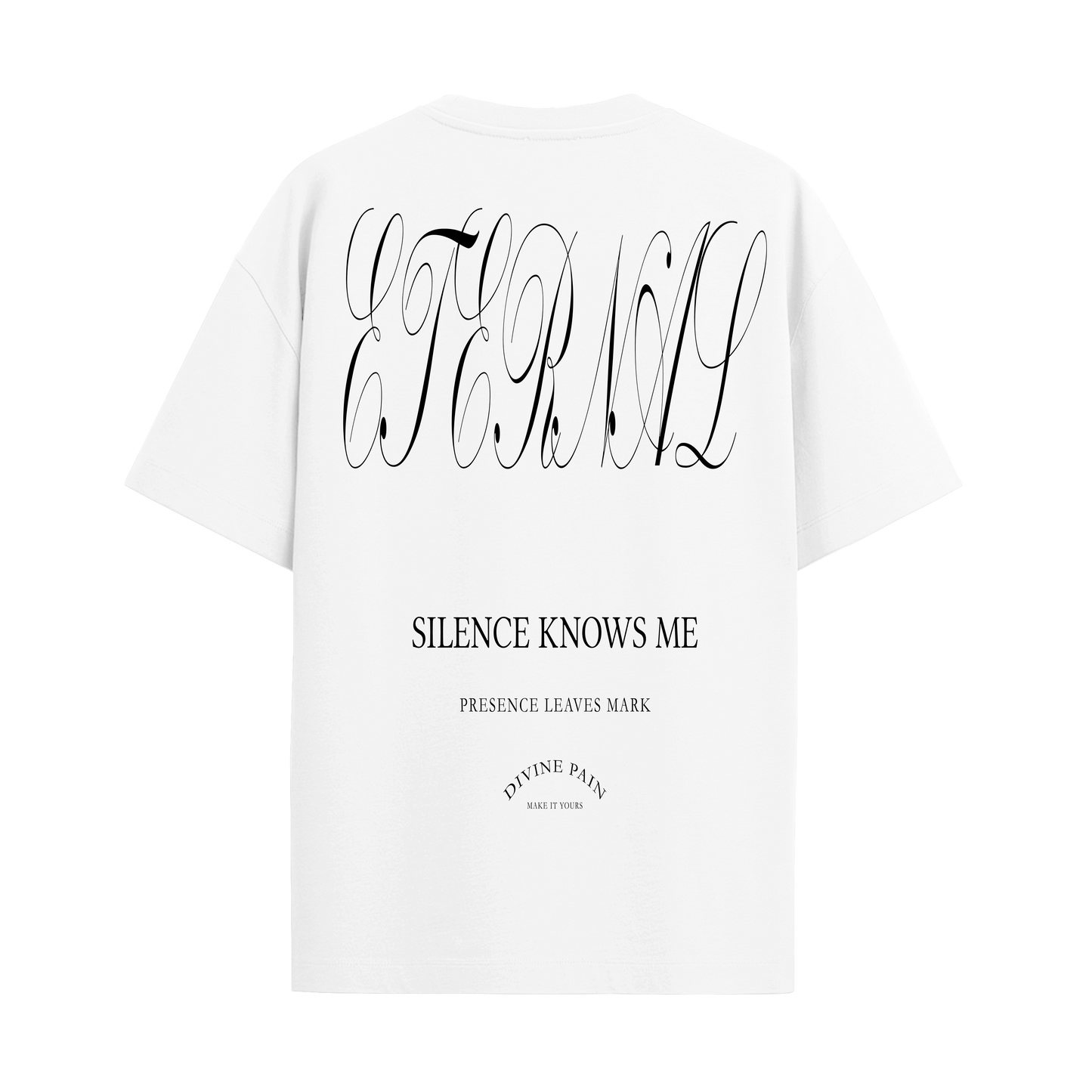 WHITE OVERSIZED T-SHIRT "ETERNAL"