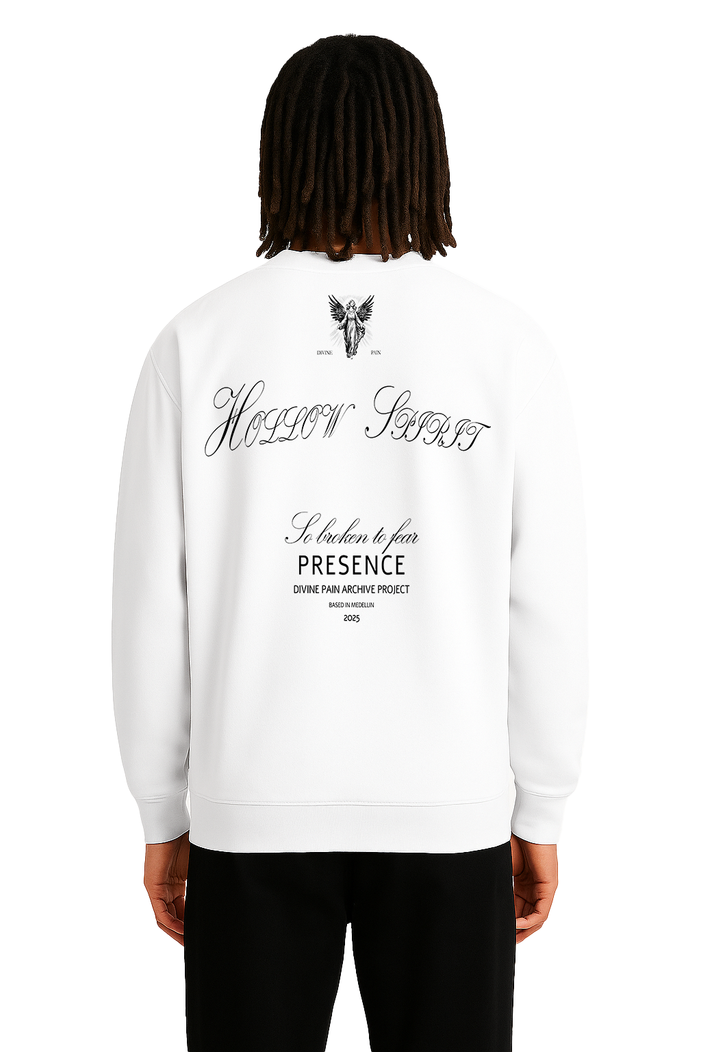 LUXURY WHITE "HOLLOW SPIRIT" HOODIE