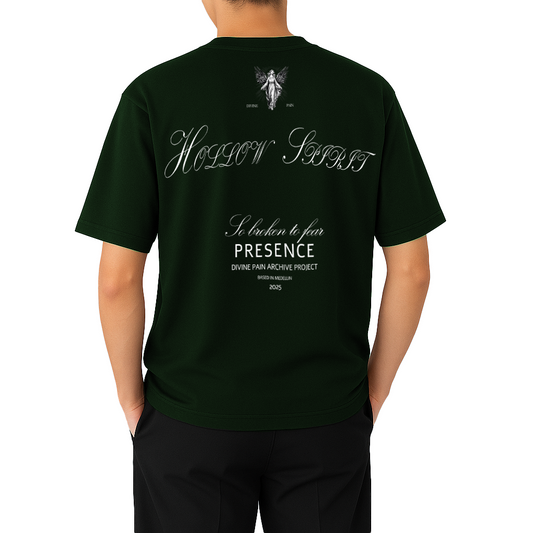 CAMISETA PESADA VERDE "HOLLOW SPIRIT"