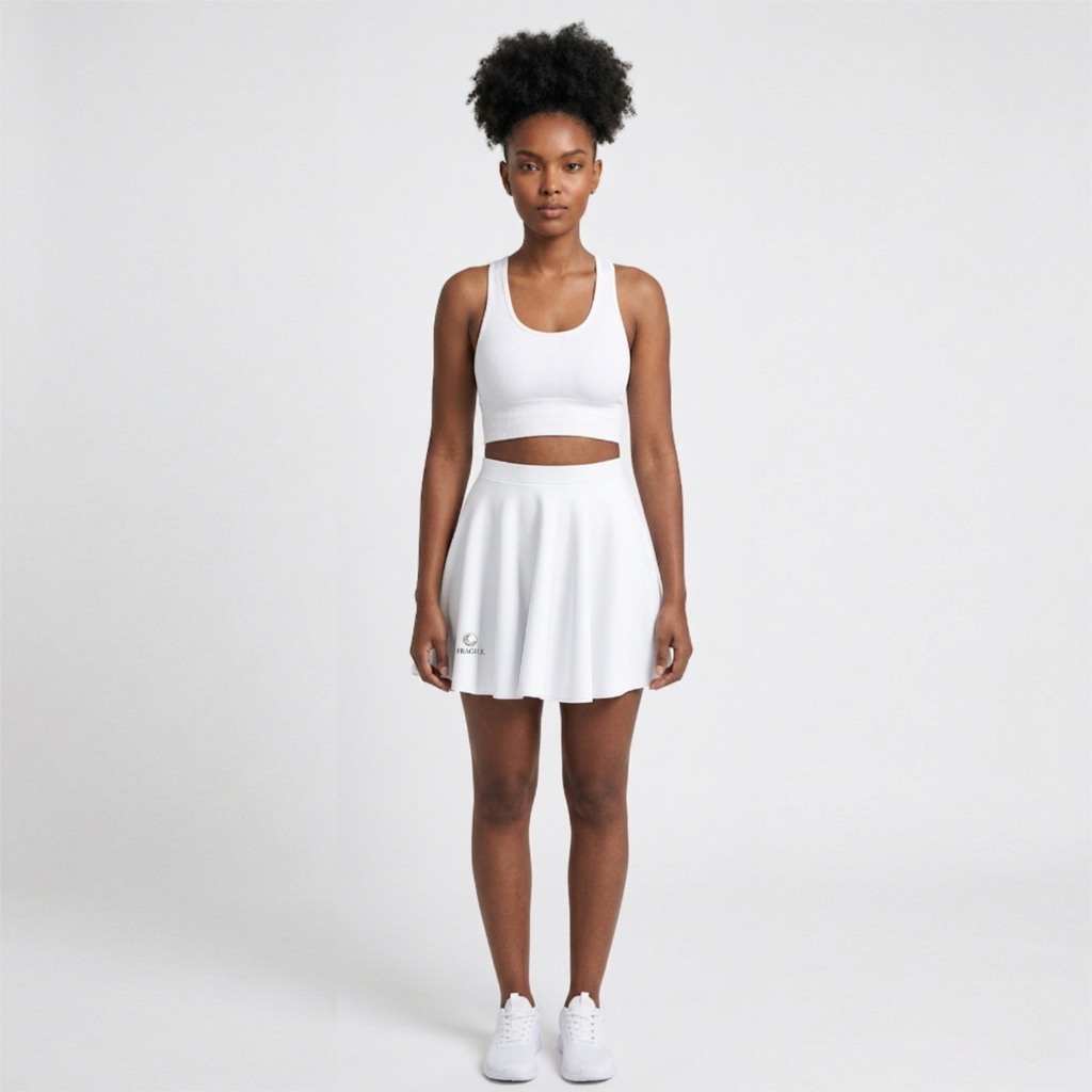 FALDA-SHORT BLANCO "FRAGILE"