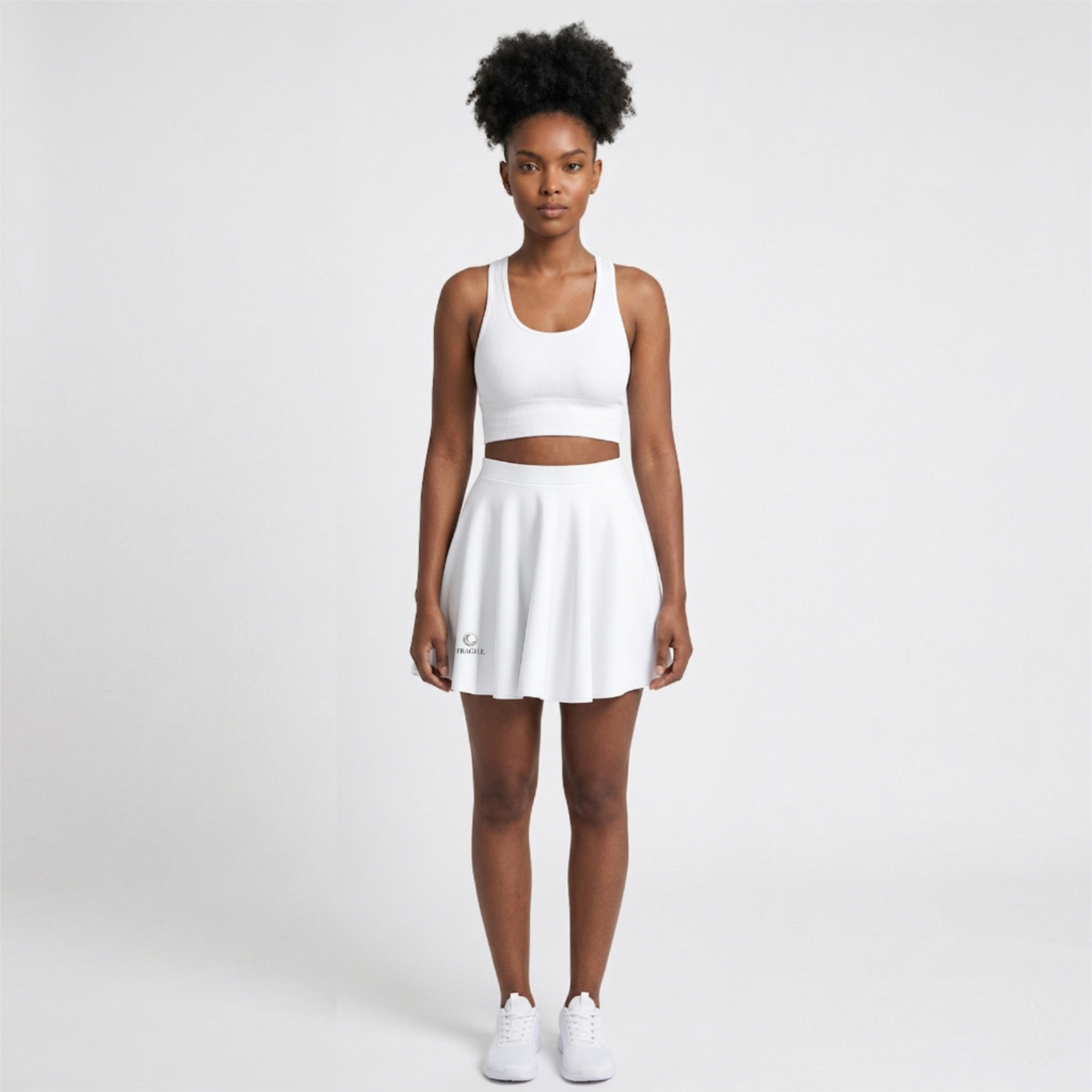 FALDA-SHORT BLANCO "FRAGILE"