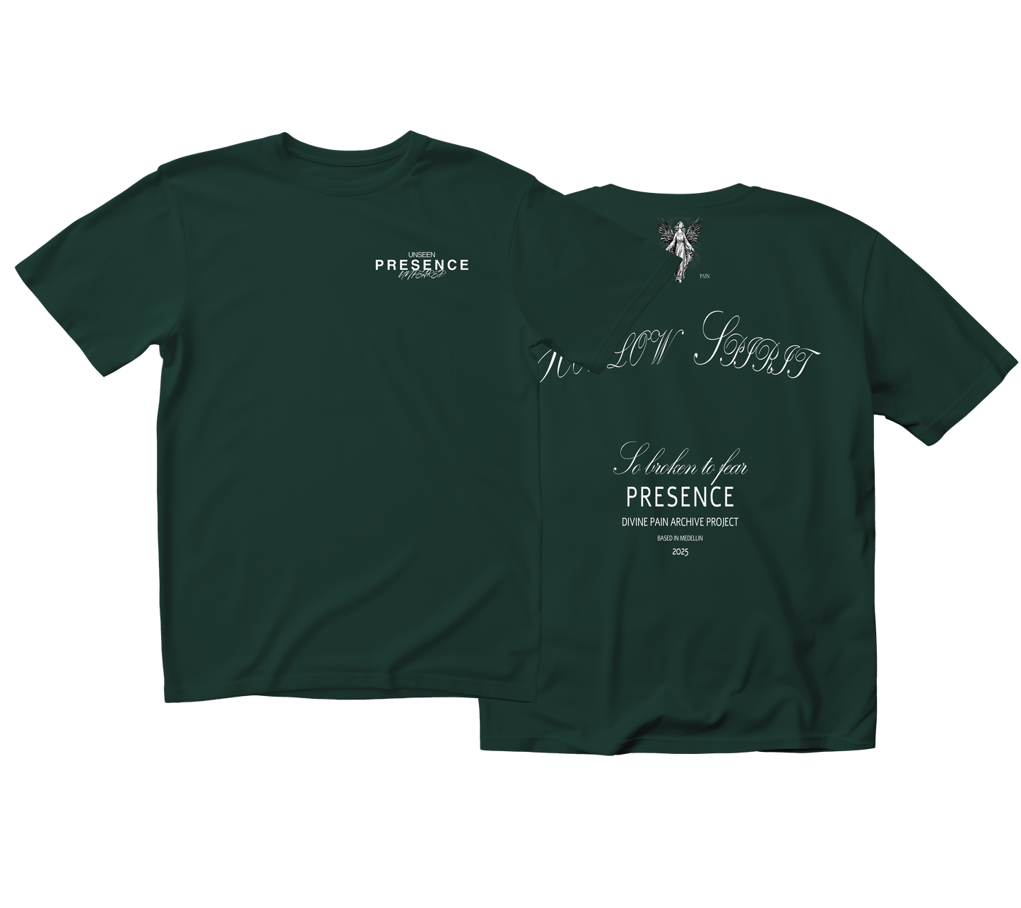 CAMISETA PESADA VERDE "HOLLOW SPIRIT"