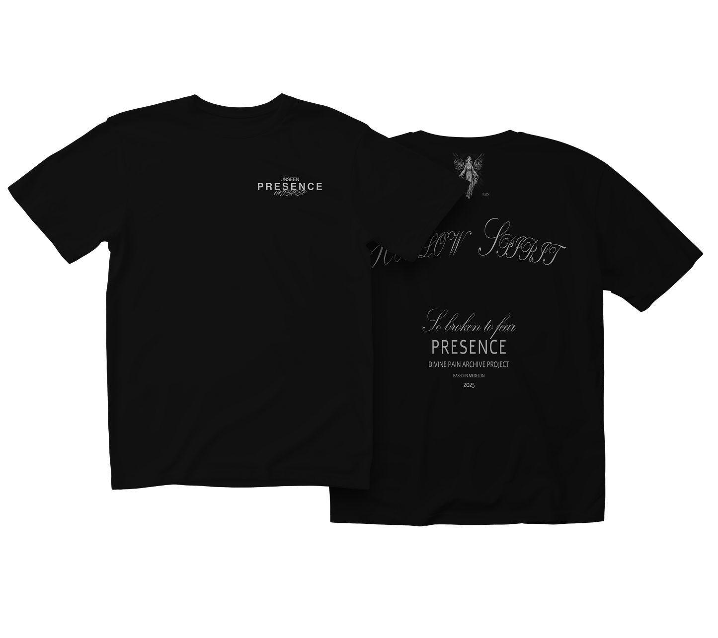 CAMISETA PESADA NEGRO "HOLLOW SPIRIT"