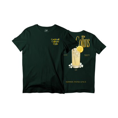 Camiseta Fresca De Lujo Verde Oscuro “Collins — Summer Indulgence”